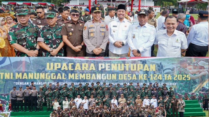 Bupati Batu Bara Hadiri Penutupan TMMD ke-124, Kasad Dorong Percepatan Pembangunan Desa