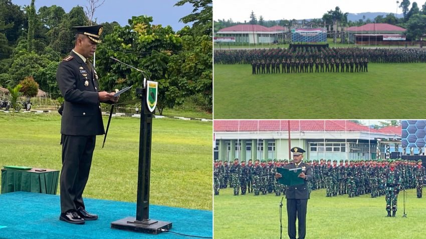 Rindam XVIII/Ksr Gelar Upacara Bendera Peringati Hari Lahir Pancasila 2025