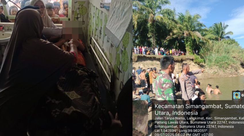 Tiga Warga Simangambat Paluta Ditemukan Tewas Tenggelam di Sungai Barumun