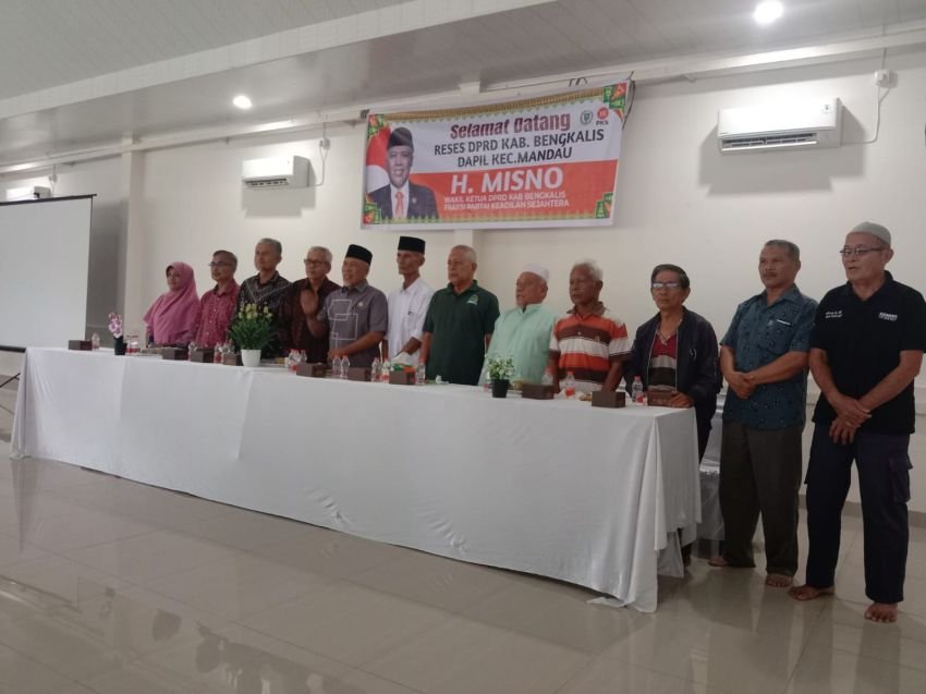 Serap Aspirasi Warga, H. Misno Gelar Reses di Aula Masjid Nur Iman Mandau