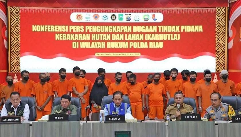 Jumlah Tersangka Karhutla di Riau Bertambah Jadi 51 Orang, BNPB Minta Penegakan Hukum Diperkuat