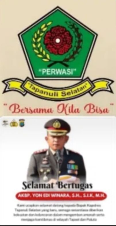 AKBP Yon Edi Winara Resmi Jabat Kapolres Tapsel, Gantikan AKBP Yasir Ahmadi