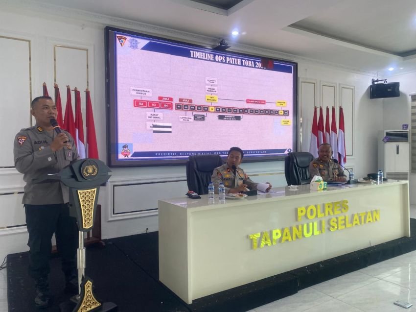 Polres Tapanuli Selatan Gelar Lat Pra Ops Patuh Toba 2025, Siap Wujudkan Kamseltibcarlantas