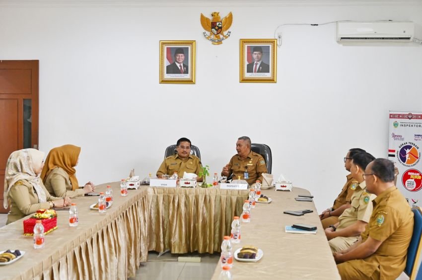 Sekdaprov Sumut Kunjungi Inspektorat, Dorong Sinergi untuk Sukseskan Visi-Misi Gubernur