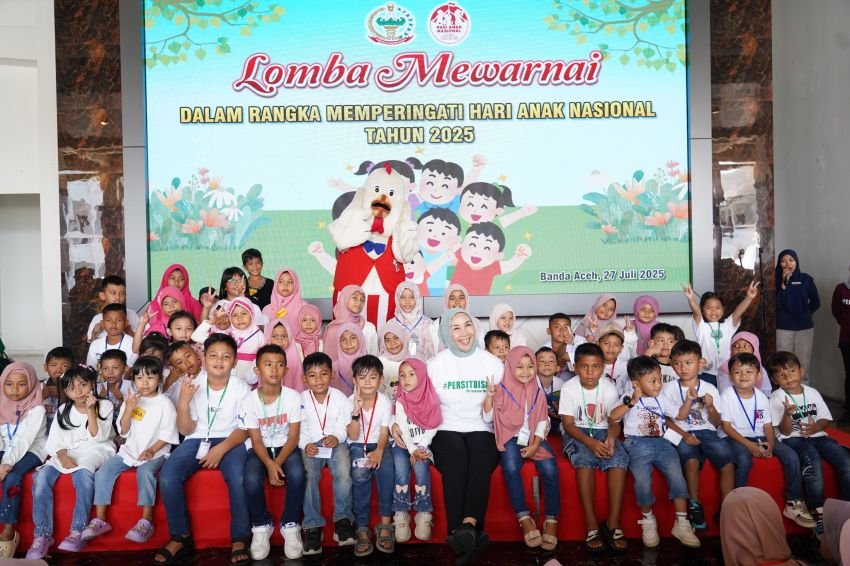 Persit Kartika Chandra Kirana Daerah IM Gelar Lomba Mewarnai Semarakkan Hari Anak Nasional