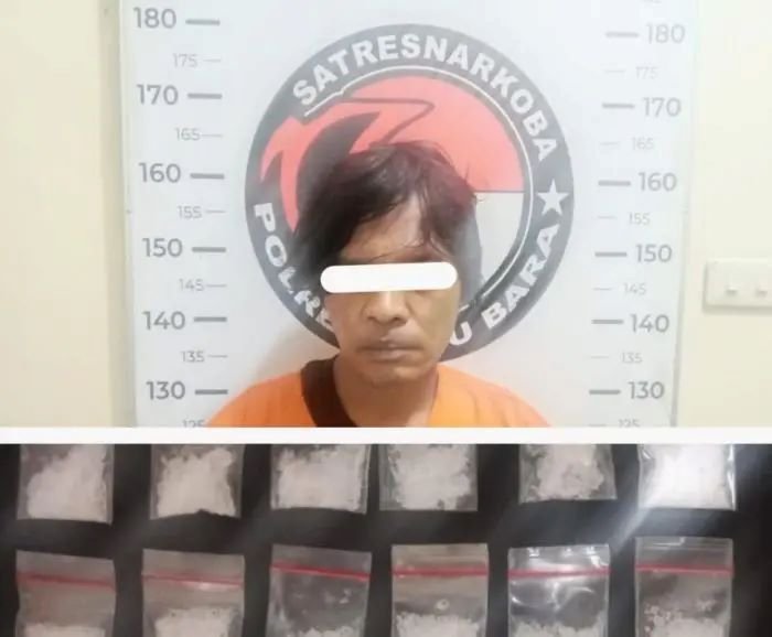 Satres Narkoba Polres Batu Bara Tangkap Pengedar Sabu di Desa Simpang Gambus