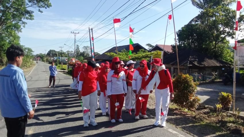Kelurahan Baringin Gelar Jalan Santai Semarakkan HUT RI ke-80 di Sipirok