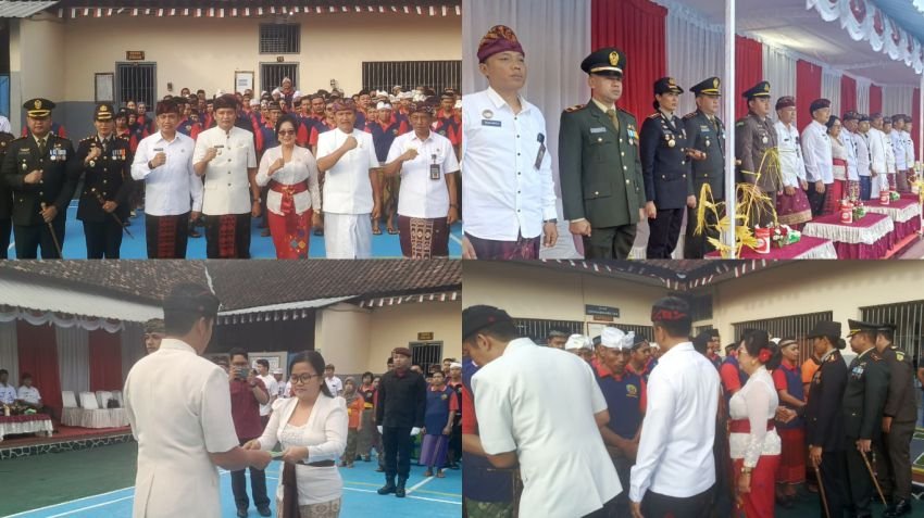 Kapolres Jembrana Hadiri Upacara Pemberian Remisi HUT ke-80 RI di Rutan Kelas IIB Negara, Ajak Warga Binaan Jadi Lebih Baik