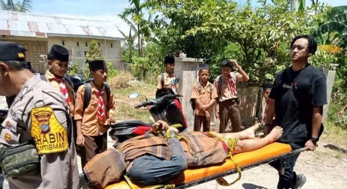 Diduga Korban Pembunuhan, Pria Ditemukan Tewas Terlilit Tali di Parit Kebun Jambu Sunggal