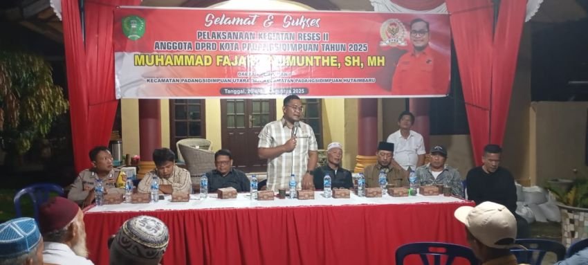 Reses II di Kelurahan Losung Batu, Muhammad Fajar Dalimunthe Komit Perjuangkan Aspirasi Warga