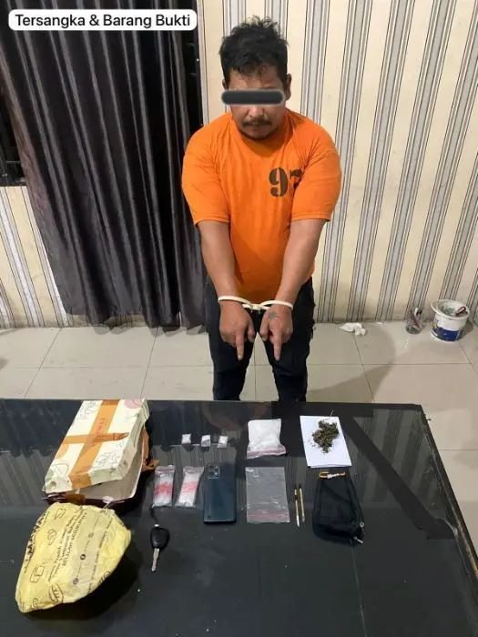 Residivis Narkoba di Karo Ditangkap Lagi, Polisi Sita 90 Gram Sabu dan 9 Gram Ganja