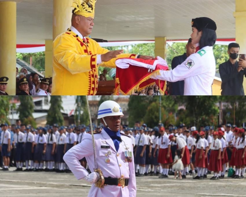 Semangat Nasionalisme! Upacara Peringatan Detik-Detik Proklamasi HUT ke-80 RI di Nias Utara Berlangsung Khidmat