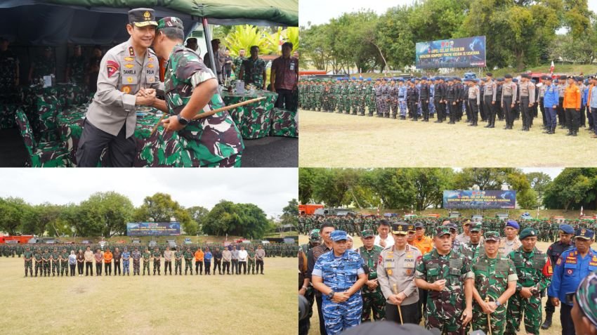 Kapolda Bali Hadiri Apel Kesiapan Batalion Komposit PRCPB untuk Tanggulangi Bencana di Bali