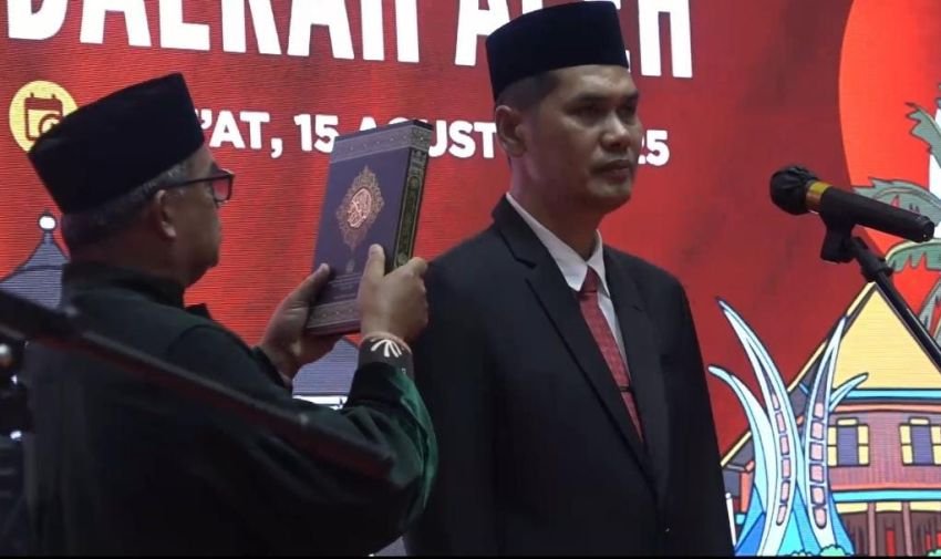 M Nasir Resmi Dilantik Jadi Sekda Aceh, Gubernur Mualem: Saya Yakin Beliau Mampu