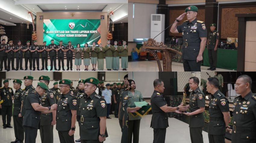 Kasdam IX/Udayana Pimpin Sertijab, Sejumlah Jabatan Strategis Berganti