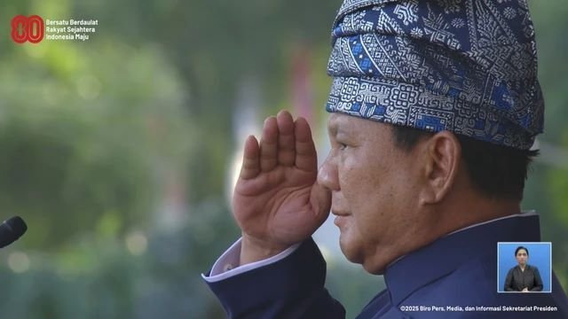 Presiden Prabowo Ucapkan Terima Kasih kepada Peserta Upacara HUT ke-80 RI