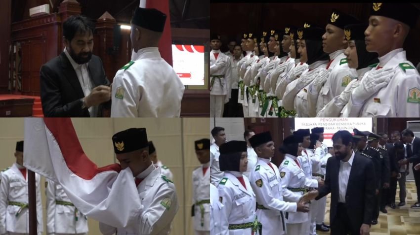 Gubernur Aceh Mualem Kukuhkan 44 Anggota Paskibraka Tingkat Provinsi