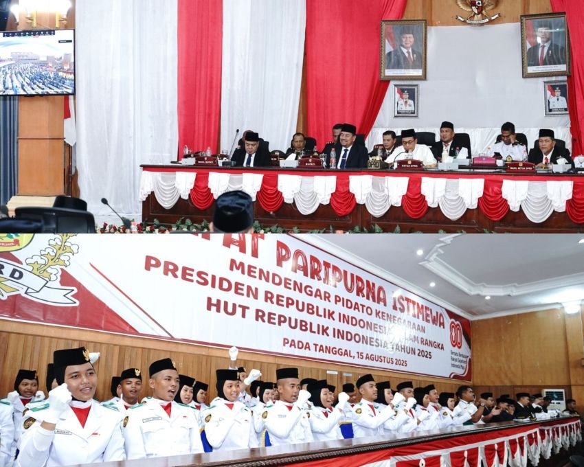 Bupati Batu Bara Hadiri Rapat Paripurna Istimewa Mendengarkan Pidato Kenegaraan Presiden RI