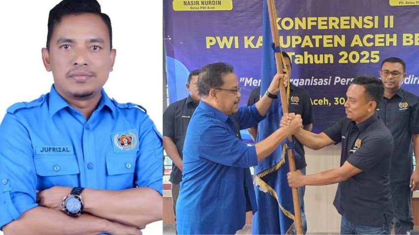 Jufrizal Kembali Pimpin PWI Aceh Besar Periode 2025-2030, Siap Perkuat Peran Wartawan