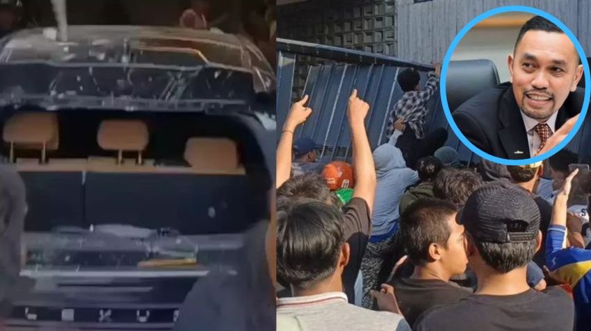 Rumah Ahmad Sahroni Dikepung Massa!, Mobil Mewah Hancur dan Penjarahan Terjadi