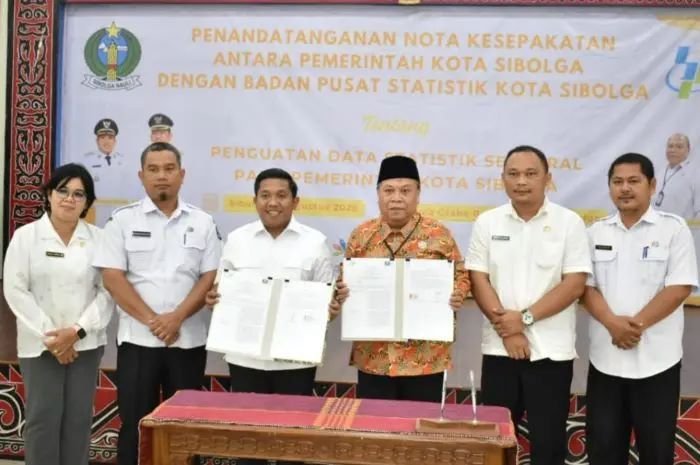 Pemko Sibolga dan BPS Tandatangani Nota Kesepakatan Wujudkan Satu Data Indonesia