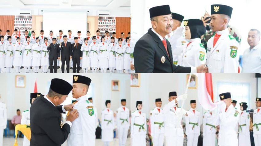 Bupati Madina Kukuhkan 34 Anggota Paskibraka 2025, Siap Kibarkan Merah Putih di Hari Kemerdekaan