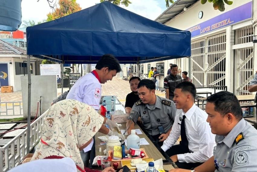 Peringati HUT RI ke-80, Lapas Labuhan Ruku Gelar Donor Darah Bersama PMI Batubara