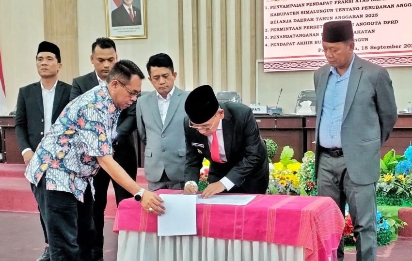 P-APBD 2025 Simalungun Disetujui, Bupati Anton Saragih Tekankan Percepatan Pembangunan