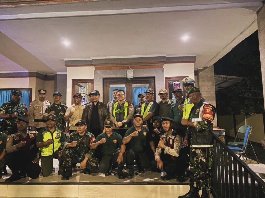 Polsek Kuta Gelar Apel Patroli Gabungan, Perkuat Sinergitas TNI-Polri dan Muspika