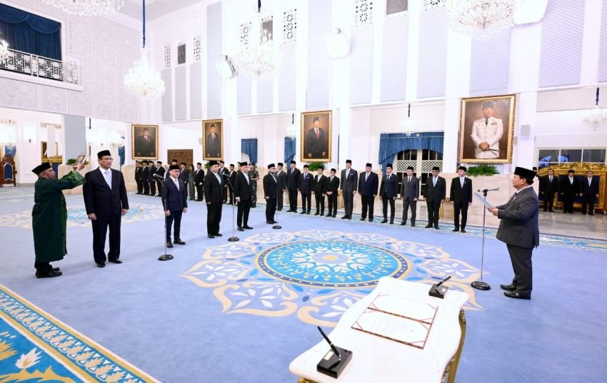 Panglima TNI Hadiri Pelantikan Menteri dan Wakil Menteri Baru Kabinet Merah Putih 2024–2029