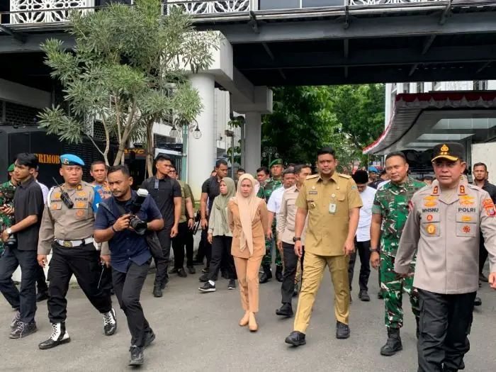 Bobby Nasution dan Forkopimda Tinjau Langsung Kesiapan Pengamanan DPRD Sumut Usai Aksi Rusuh