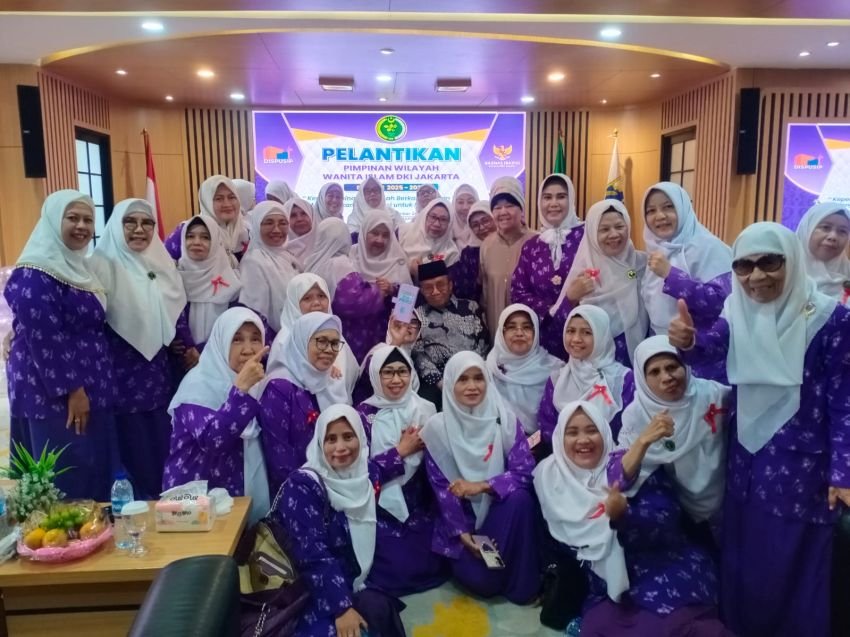 Pelantikan Pimpinan Wilayah Wanita Islam DKI Jakarta Periode 2025–2030, Lidya Chairuna Resmi Nahkodai Kepengurusan Baru