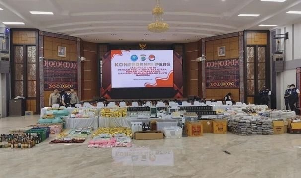 Polda Sumut dan BNN Ungkap 4.749 Kasus Narkoba, 6.004 Tersangka Diamankan Sepanjang 2025