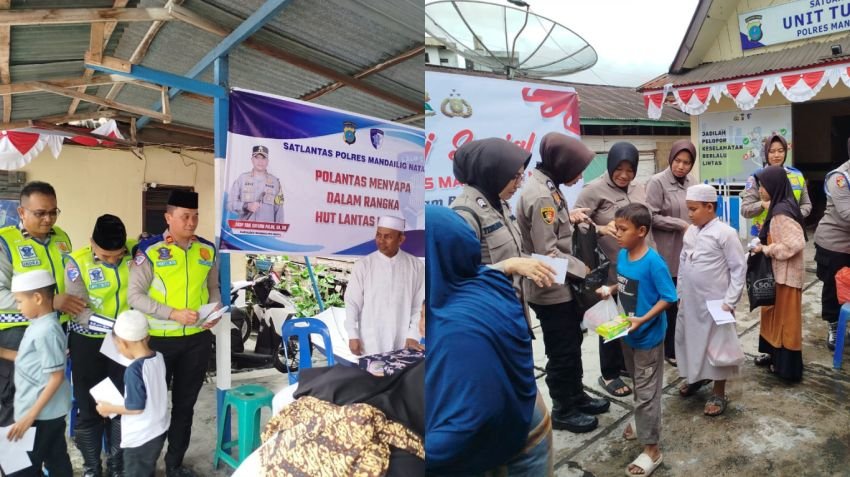 Sambut Harlantas ke-70, Polres Madina Gelar Bakti Sosial dan Santuni Anak Yatim