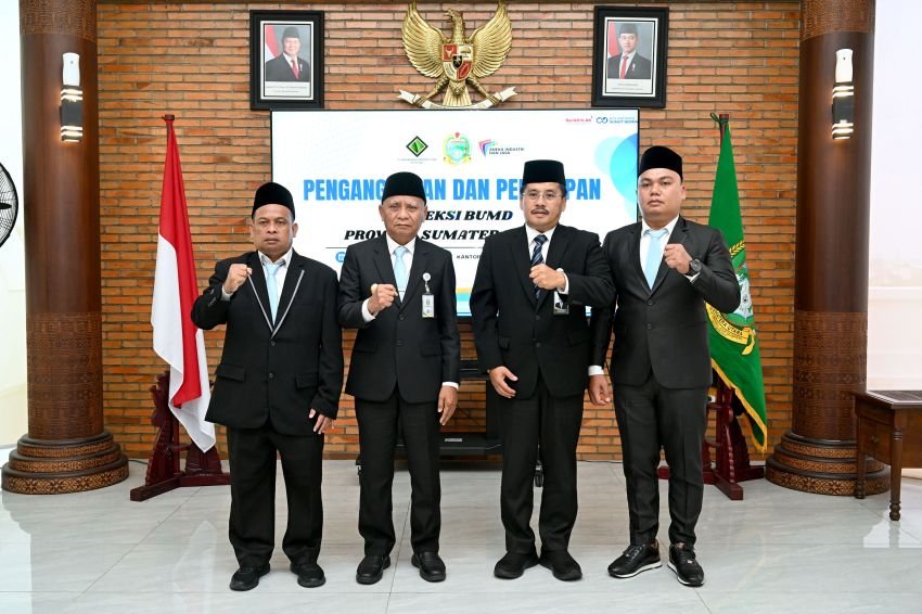 Wagub Sumut Lantik Dua Direktur BUMD, Tekankan Lima Prinsip Tata Kelola Baik