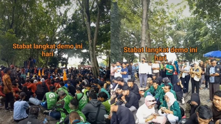 Mahasiswa dan Ojol Langkat Gelar Aksi Damai Tolak Kinerja DPR RI dan Kenang Ojol Tewas