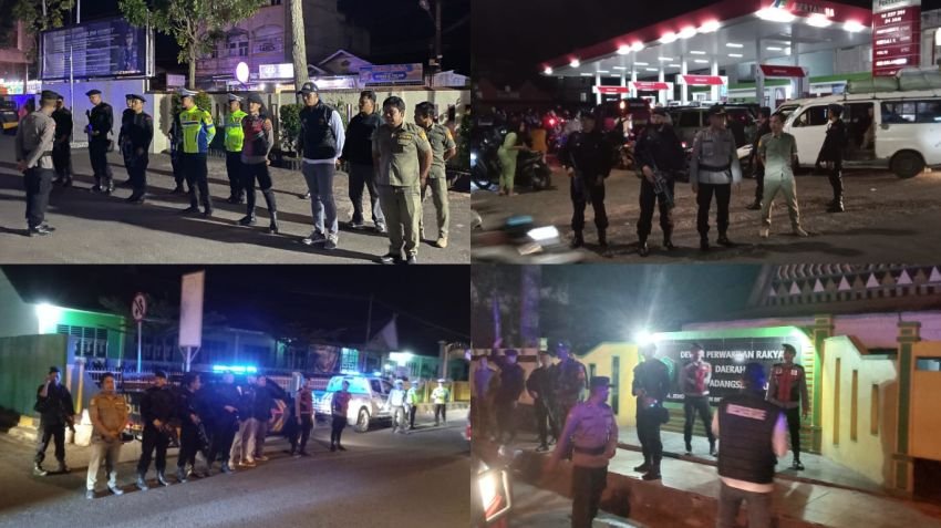 Satpol PP Bersama Polres dan Brimob Gelar Patroli Skala Besar di Padangsidimpuan