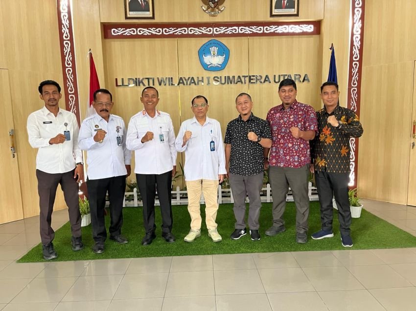 Lapas Labuhan Ruku dan UMMAS Lakukan Audiensi ke LLDikti Sumut Bahas Program Kuliah bagi Warga Binaan.