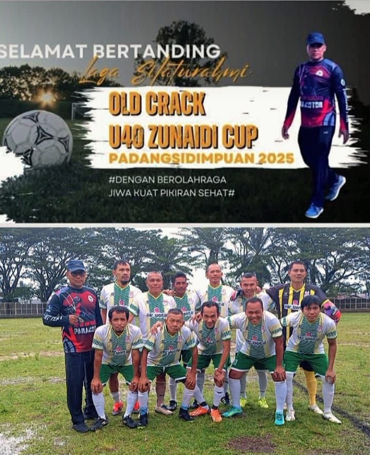 Sepak Bola Legend Bangkit! Junaidi Cup Jadi Ajang Silaturahmi Pemain Senior Tabagsel
